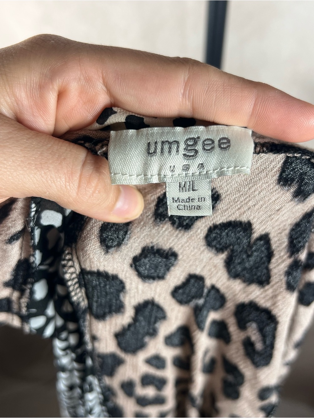 Umgee M/L Leopard Patchwork Ruffle Open Front Cardigan Boho - Picture 3 of 5
